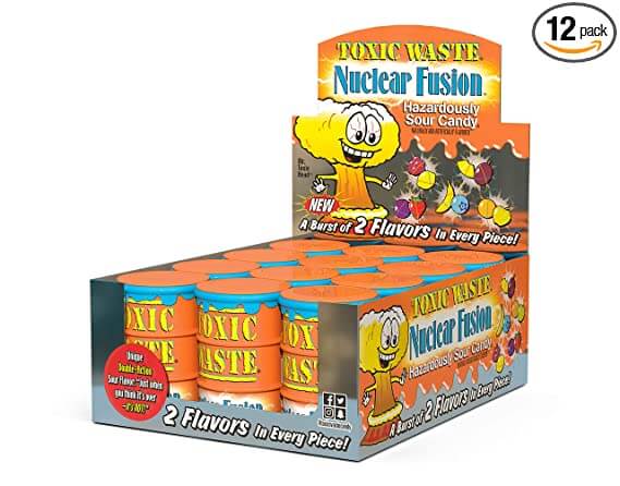 Toxic Waste Sour Candy Packs: 1000-Piece Bag