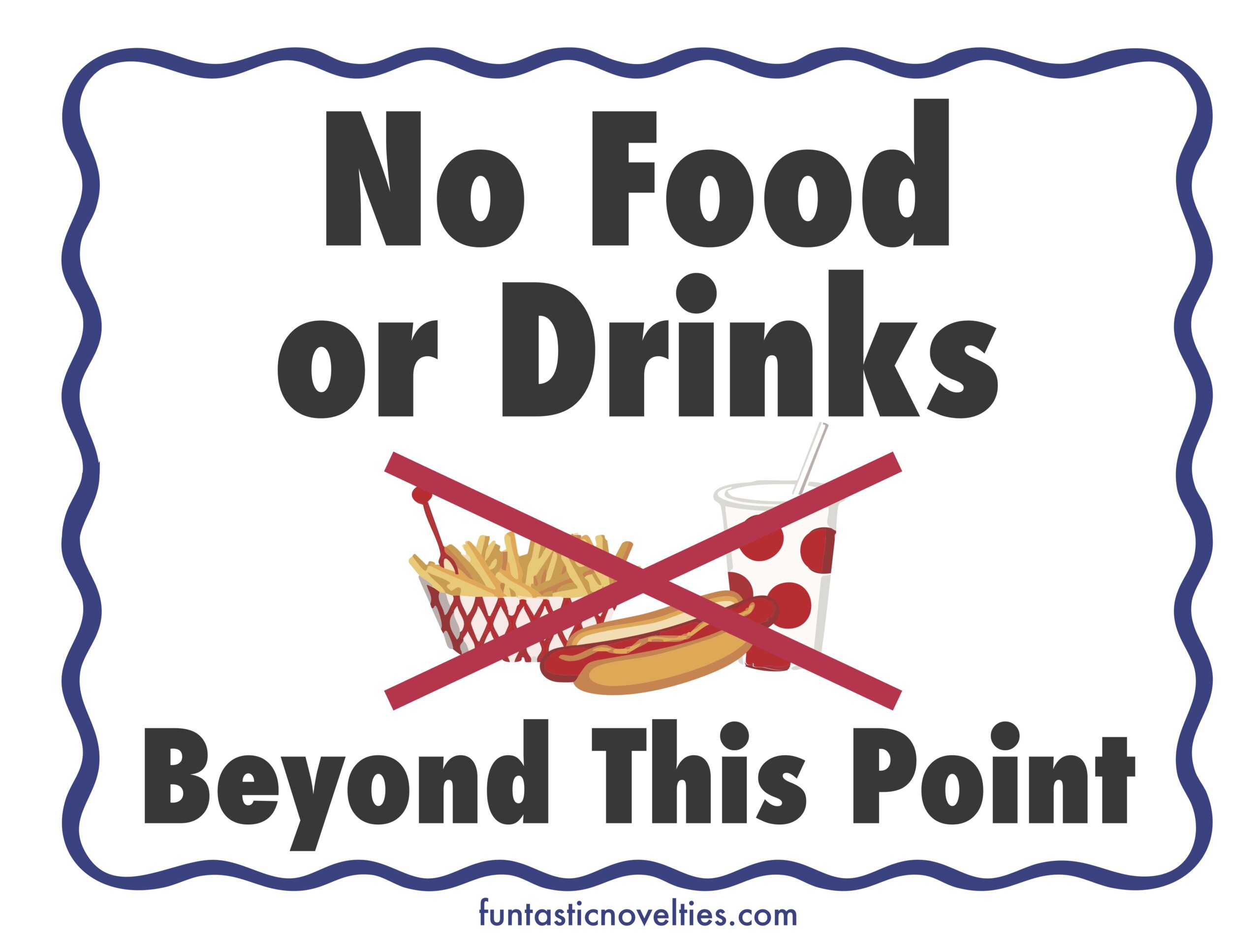 No food or drinks - 12x16 copy