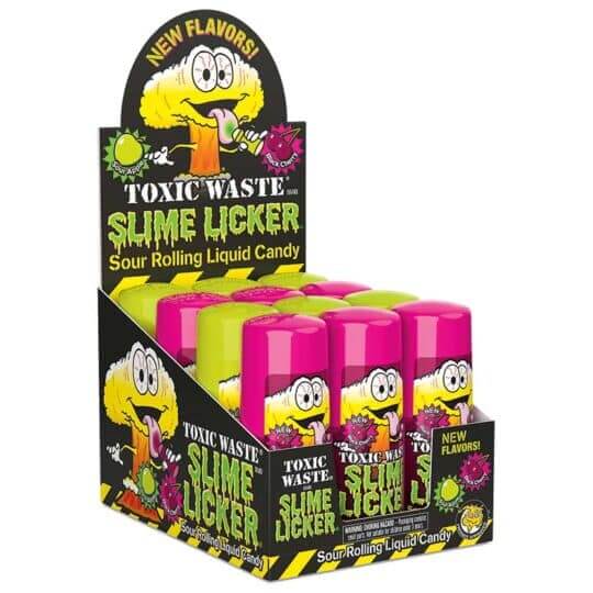 TOXIC WASTE SLIME LICKER - NEW FLAVORS 1PC - Party Out the Box