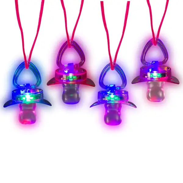 Led Pink Pacifier Sign Flash Pacifier Soft - Wholesale | Funtastic Novelties