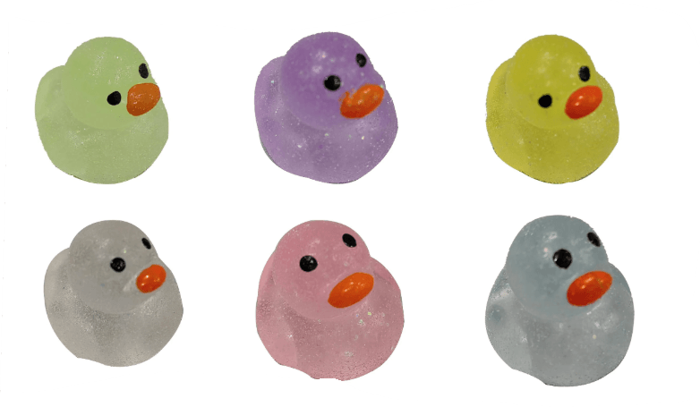 squeeze gummy transparent duck